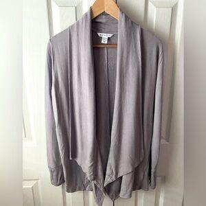 ATHLETA Pranayama Restore Wrap Starlily Violet Purple Open Front Cardigan SZ XXS